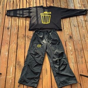 Black and Yellow Men's Set